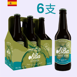 OliBa Green Beer The Original One 天然橄欖綠色手工啤 原味 6支裝 - iEverydayWine
