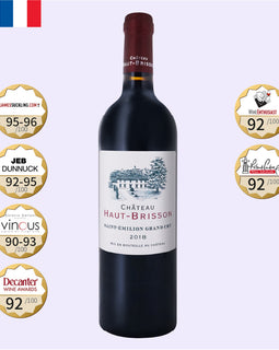 Chateau HAUT-BRISSON Saint-Emilion Grand Cru Red 2018, 750ml - iEverydayWine